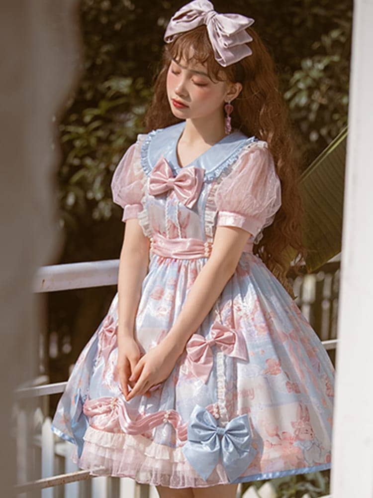 【激安本日限定】ロリータ ワンピースロリータ 女装 半袖 スカート 女の子 スイート プリンセス スカート かわいい ドレス よくロリータ ドレス 夏