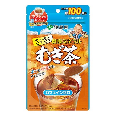 伊藤園 さらさら健康ミネラルむぎ茶（約100杯分） 80ｇ12袋[6袋2箱]【34営業日以内に出荷】 粉末 麦茶