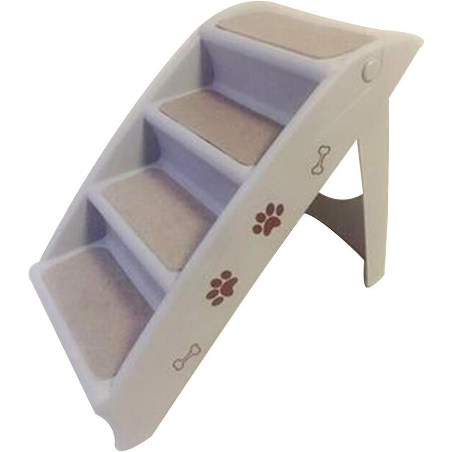 ペットスロープ ドッグ ステップ ペット用 ステップ 階段，滑り止めマット 最大50ポンド 段差スロープ ペットの階段 犬ははしごを登り折りたたみ式階段 トレー