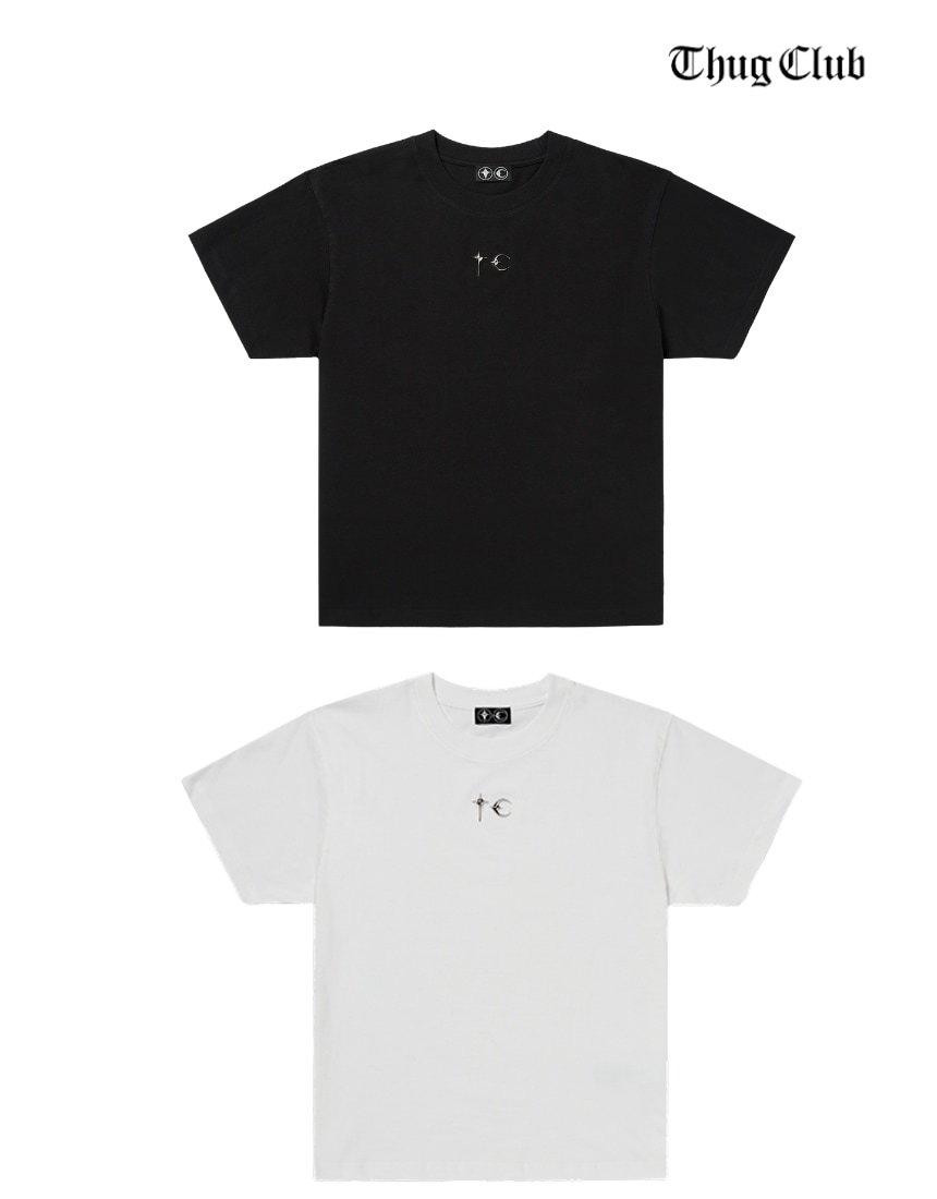 韓国限定 韓国人気 ユニセックス ファッショントレンド トップス Tシャツ Basic T-shirt Tee (2色)