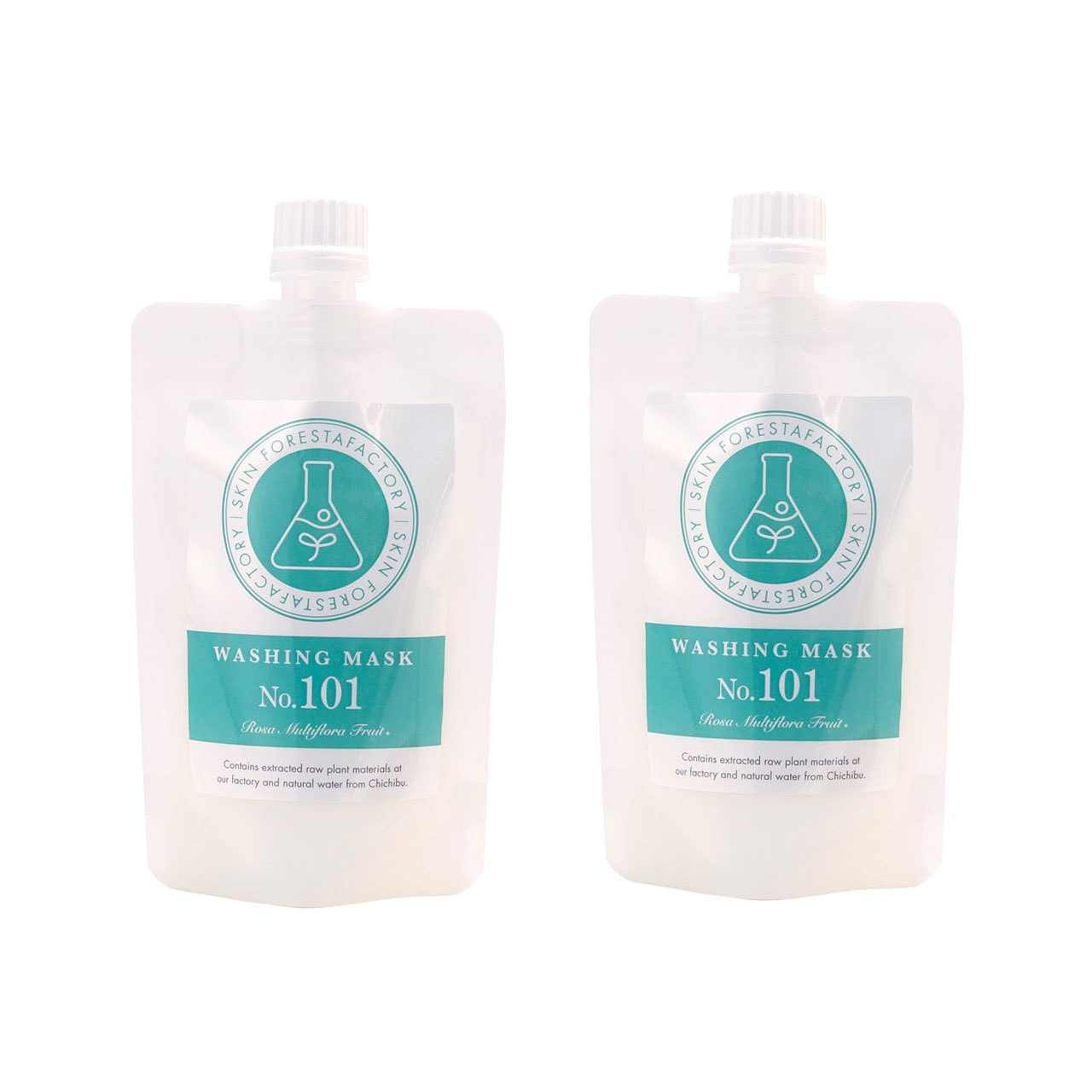 クレイパック 洗顔 135g2個セット WASHING MASK No.101 SKIN FORESTA FACTORY ウォッシング 毛穴 角質 キメ