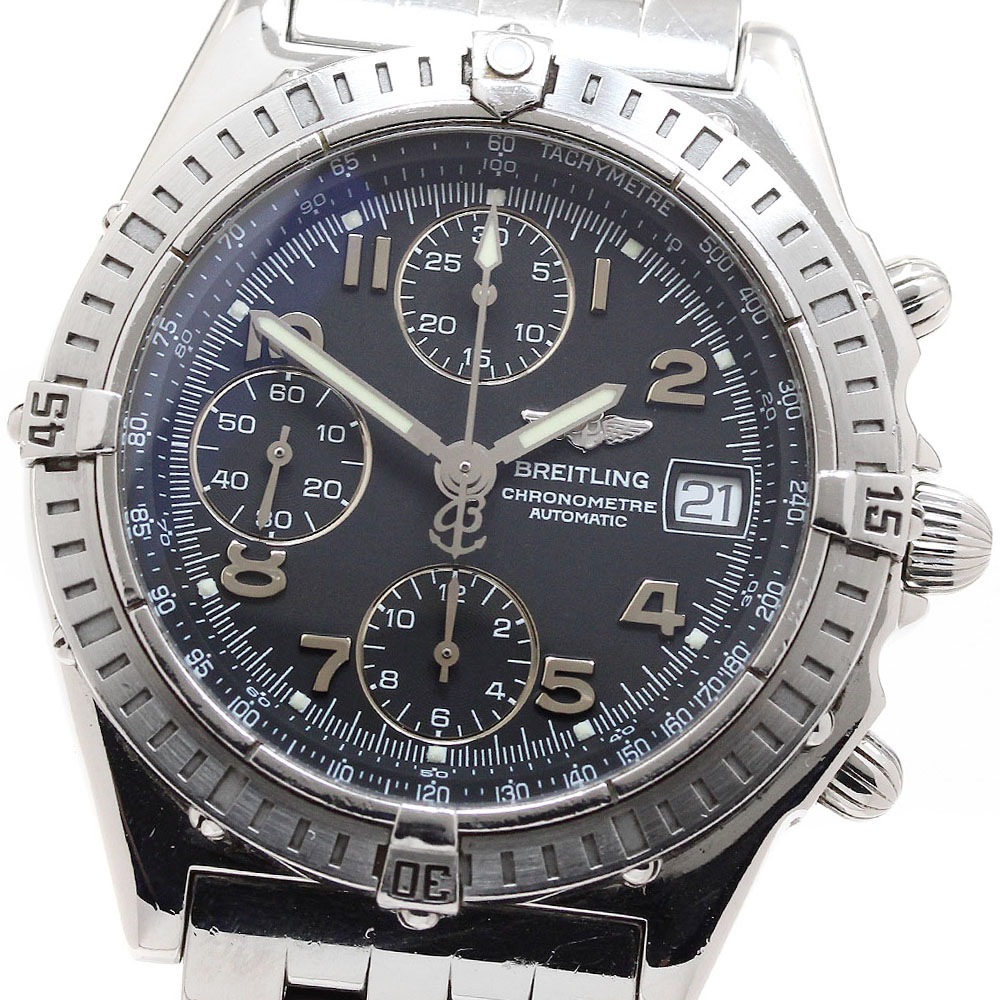 ベルト訳あり ブライトリング BREITLING A13352 クロノマット デイト 自動巻き メンズ _897838【中古】