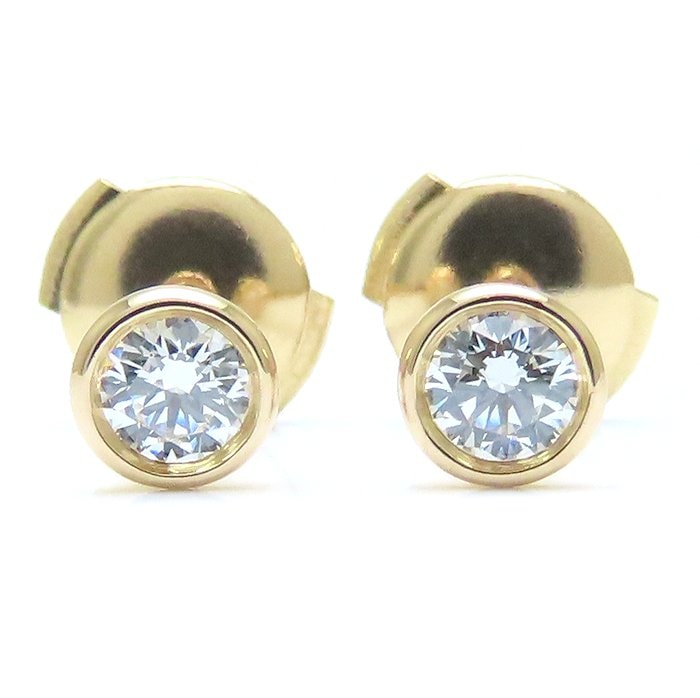 バイザヤード ピアス ダイヤモンド0.18ct I.VS1.3Excellent エルサペレッティ K18RG /293946【中古】