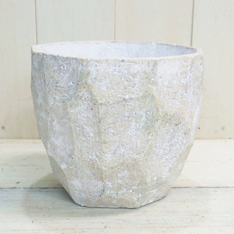 鉢 コンクリート おしゃれ アンシャルL 28cm 穴あり 植木鉢 セメント 9号 プランター 鉢 観葉植物向け