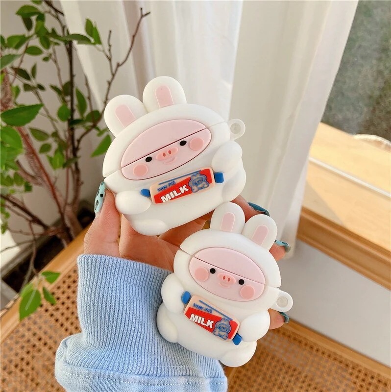 pro保護カバー2/3代漫画ウサギキャラメルアップル無線Bluetoothシリカゲル Airpods 超目玉新品