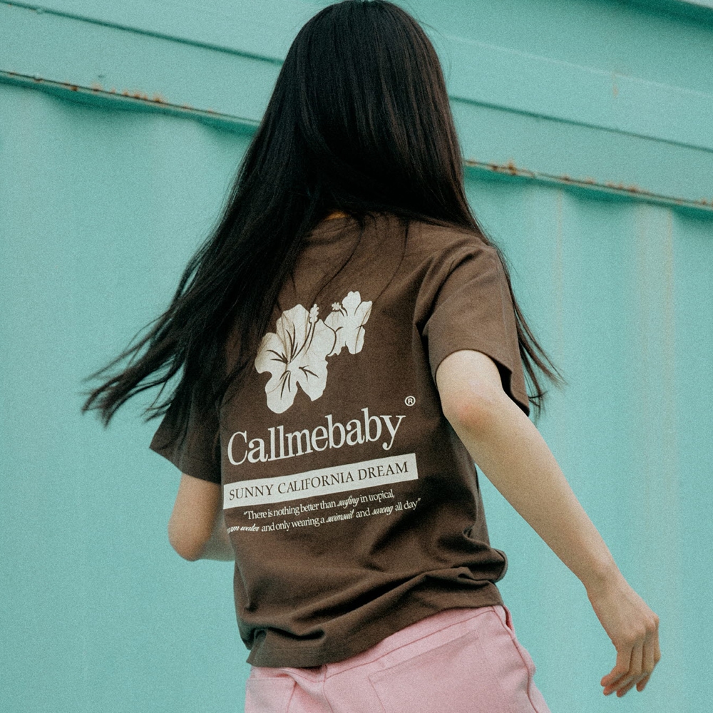 Call me baby 23 S/S ふゆ 新作! Summer Holiday Logo Tee (2 Color)