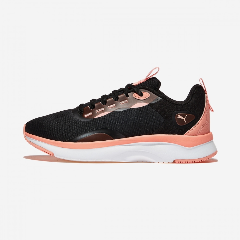 プーマソフトライドオラ PKI39767313-PUMA ブラック-ピンクフルーツ-プーマホワイト