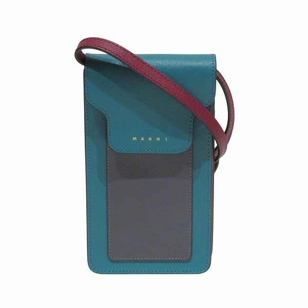 マルニ フォンケース クロスボディ マルチカラー レザー バッグ ショルダーバッグ 【中古】