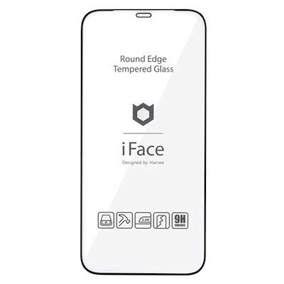 他サイト： HAMEE　[iPhone 12 Pro専用]iFace Round Edge Tempered Glass Screen Protector ラウンドエッジ強化ガラス　41-890295 ブラックの商品画像