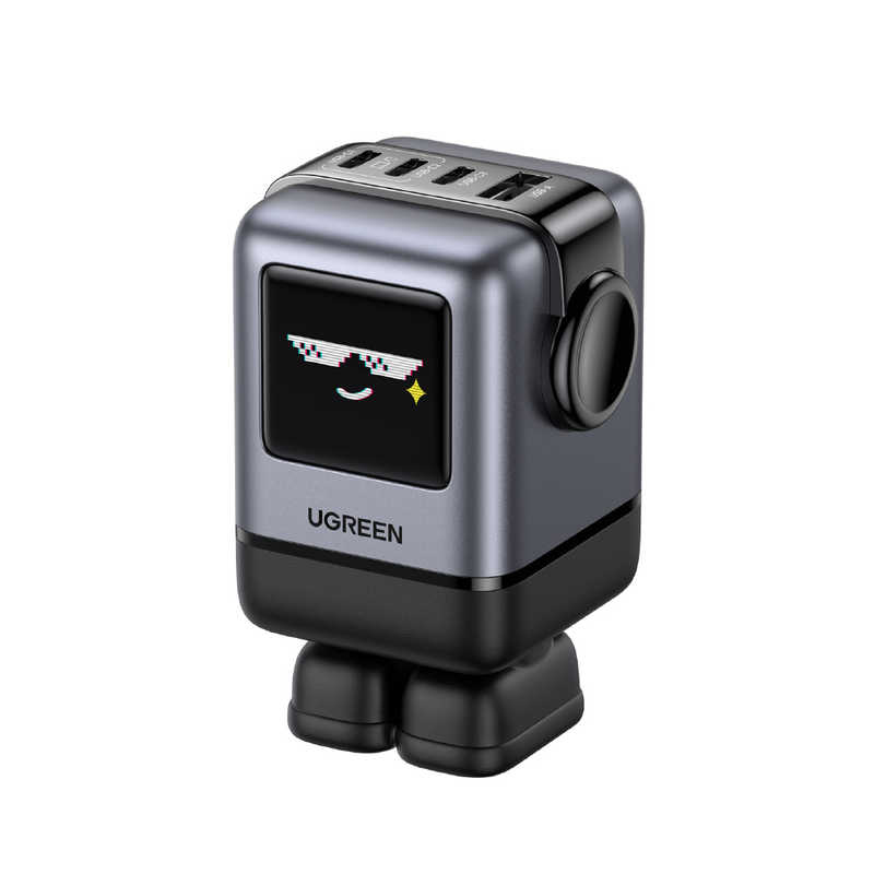 UGREEN　Uno 急速充電器 100W USB-C×3 USB-A×1 ［4ポート / Quick Charge対応］ スペースグレー　45514B