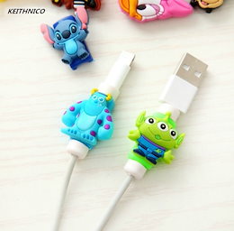 2pcsケーブルセーバープロテクターusb充電器データラインワイヤーコード保護カバーケーブルワインダー iphone ipad mini