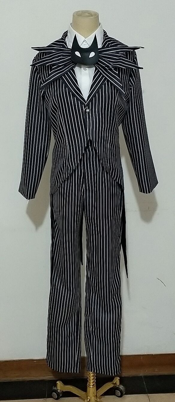 コスプレ衣装 に適合する ナイトメア ビフォア クリスマス ジャック スケリントン コスプレ C803