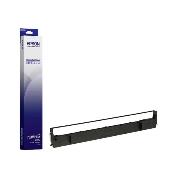 エプソン EPSON リボンカートリッジ #7754 黒 7Q1VP13K 1本 (×10セット)