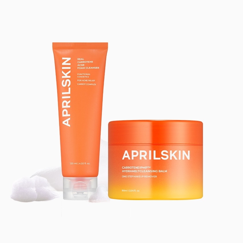 エイプリルスキン 皮脂 オールキル クレンジングSET(にんじんフォームクレンザー120mlX にんじんクレンジングバーム90ml)