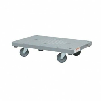 サカエ 樹脂平台車 4輪自在タイプ 720x465x162mm グレー SHN-10J