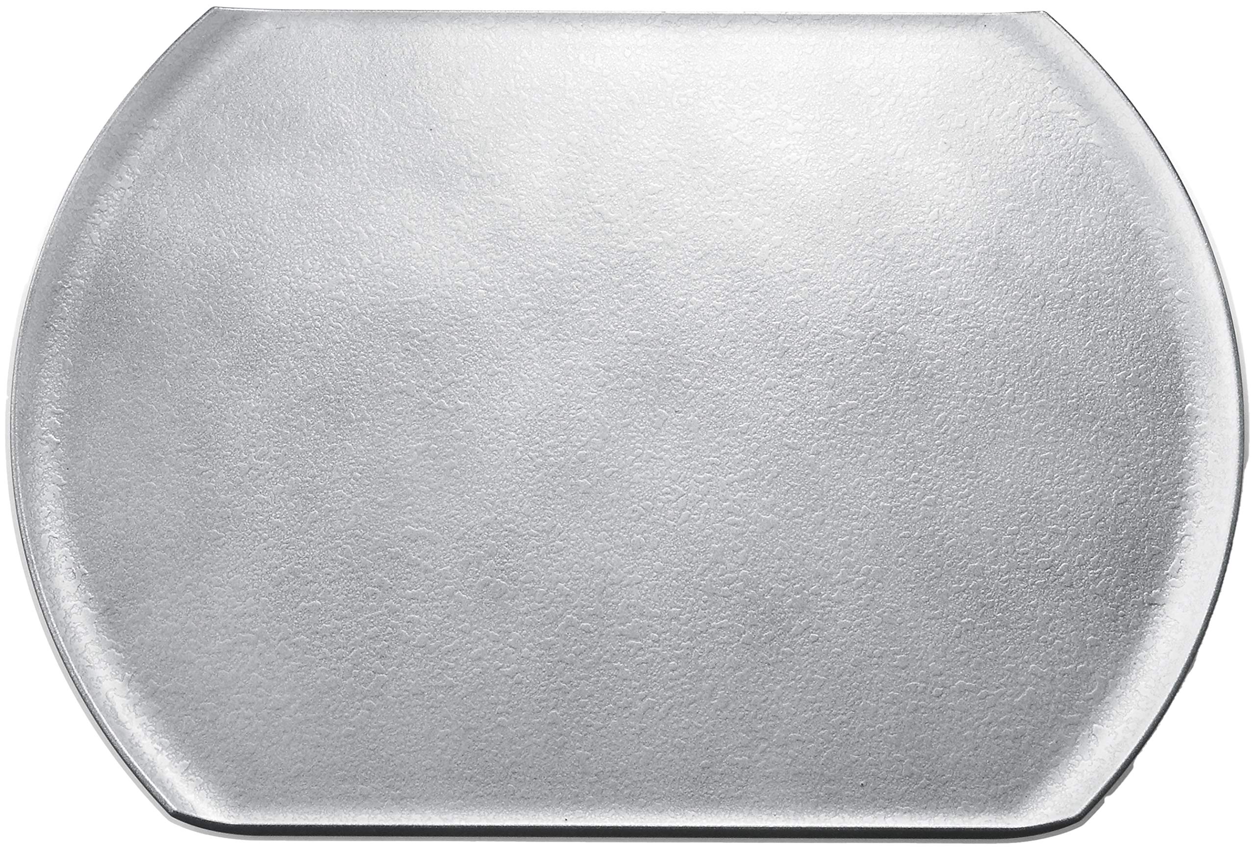 お盆 トレー OL-40-10 尺4浪漫小判ﾄﾚｰ タタキ銀SL/裏黒塗