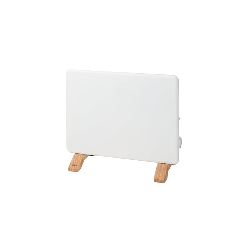 即納：moku. ミニパネルヒーター ここぽかミニ 脱衣所 トイレ 足元 300W コンベクターヒーター 木目 木製 安全設計 MCH0300W