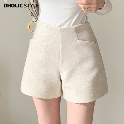 [メガ割りSALE]両起毛ハイウエストショートパンツ・p481879