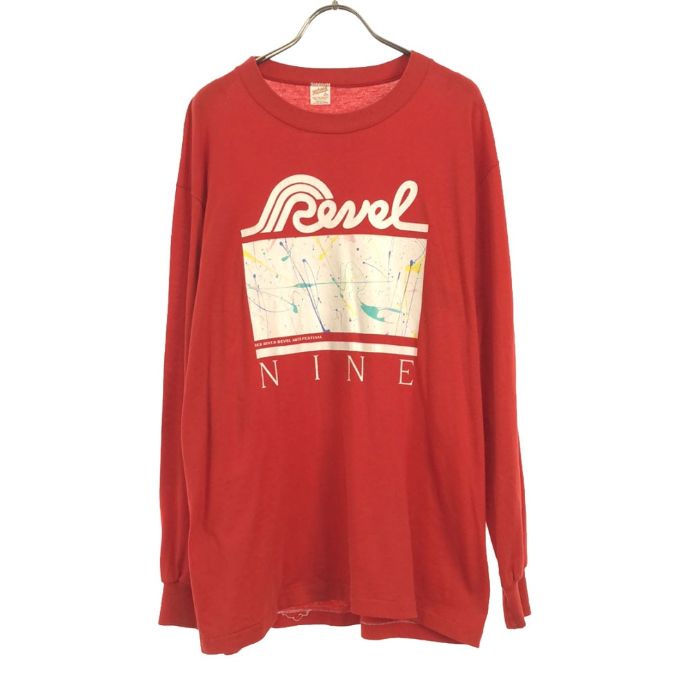 レッドリバーレベルアーツフェスティバル 80s USA製 プリント 長袖 Tシャツ Red River Revel Arts Festival メンズ