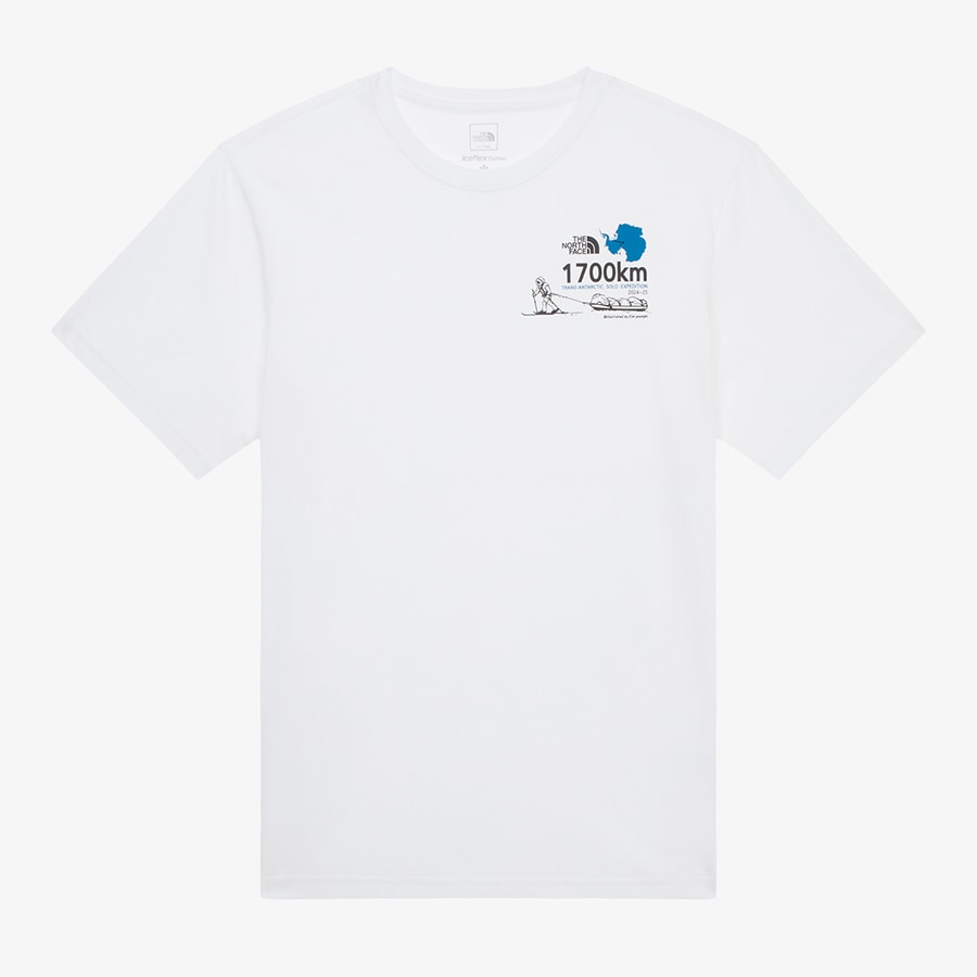 THE NORTH FACEノースフェイス Tシャツ MS TRANS ANTARTIC S/S R/TEE 2 半袖 カットソー メンズ グラフィック シンプル カジュアル ストリートNT7UR5