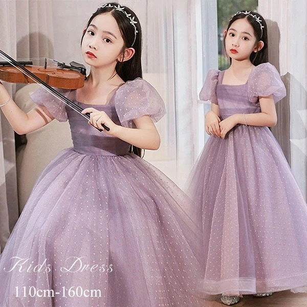 人気ドレス 子供 ピアノ 発表会 ピアノ発表会 中学生 ワンピース 女の子 ロングドレス 結婚式 ジュニア ピアノ発表会ドレス コンクール 袖付き パーティードレス イブニングドレス ロング キッ