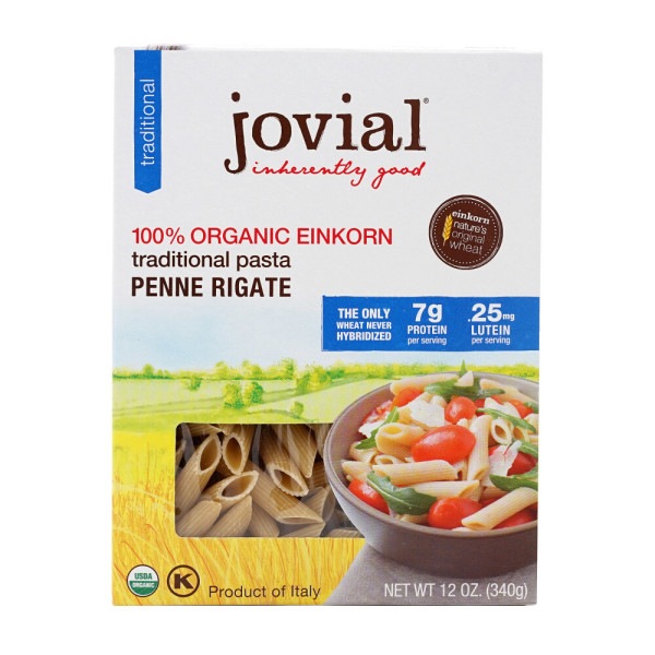 【驚きの価格が実現！】 Jovial Foods ジョビアル食品100%オーガニックアインコーン伝統パスタペンネリゲート12オンス パスタ・マカロニ