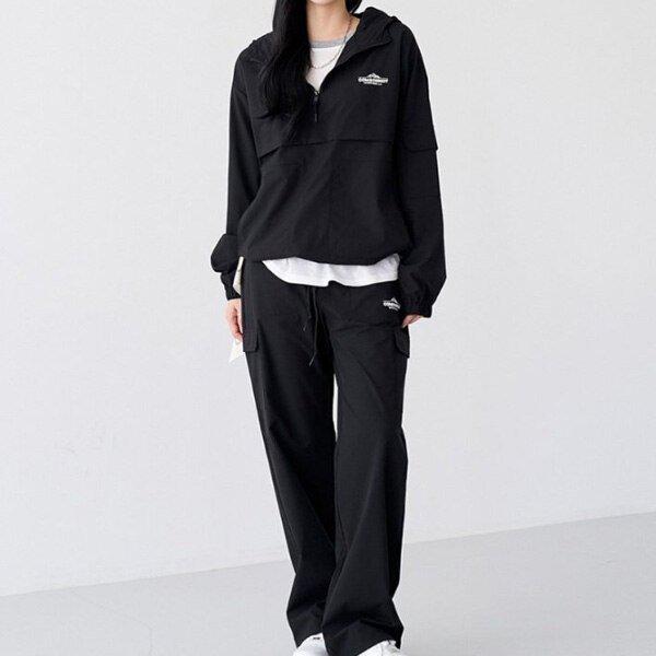 (CN)スポーティハーフジップ3ピースセットアップ 春夏 女性 セット