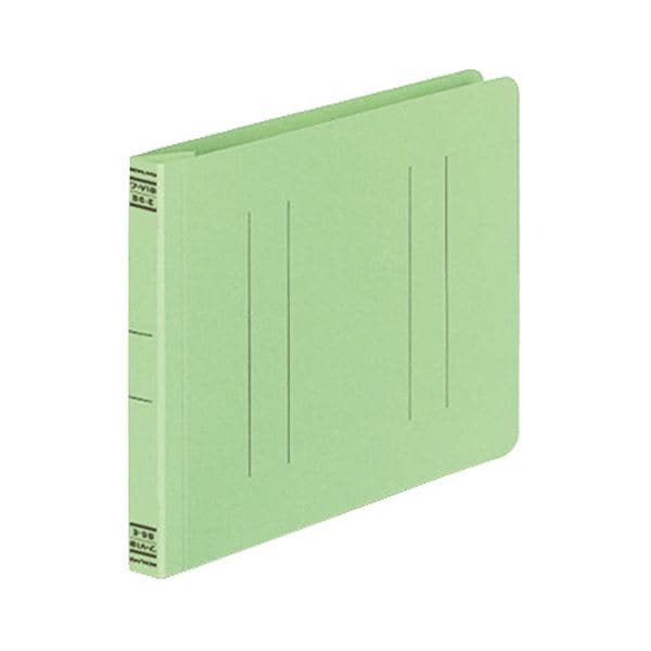 (まとめ) コクヨ フラットファイルV(樹脂製とじ具) B6ヨコ 150枚収容 背幅18mm 緑 フ-V18G 1パック(10冊) (×5セット)