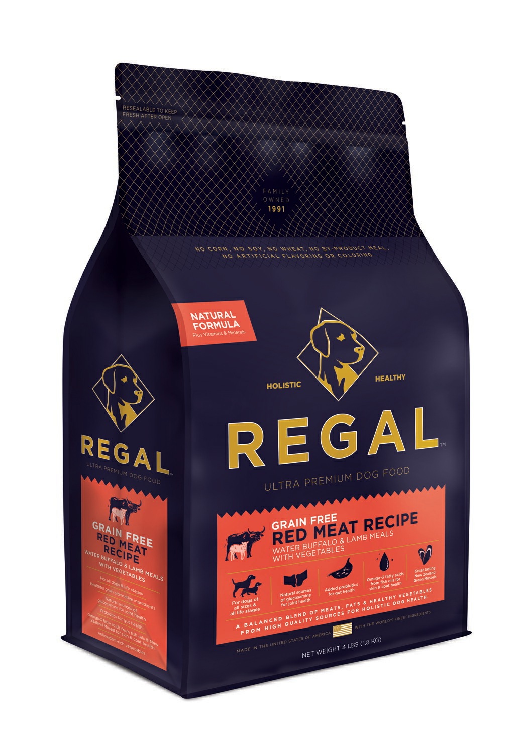 【賞味期限2026年3月18日】REGAL　リーガル　グレインフリー　レッドミートレシピ　バッファロー　1.8kg おやつのプレゼント付き【ドッグフード】【正規品】ドライフード 犬用