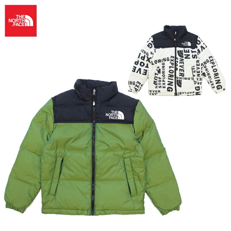 ノースフェイス Youth Printed 1996 Retro Nuptse Jacket レトロ ヌプシ ダウンジャケット/アウター/キッズ/子供/ US企画 [CC]