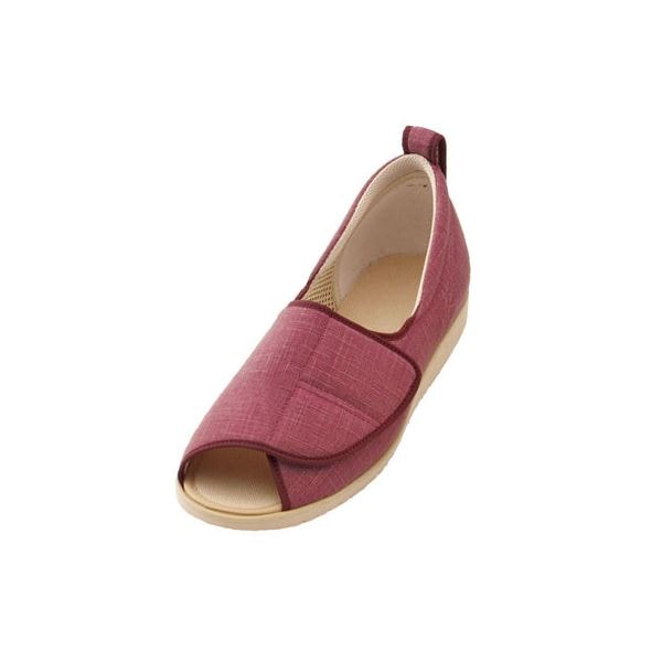 介護靴 施設・院内用 オープン和（なごみ） 1026 両足 徳武産業 あゆみシリーズ ／3L (25.025.5cm) あずき