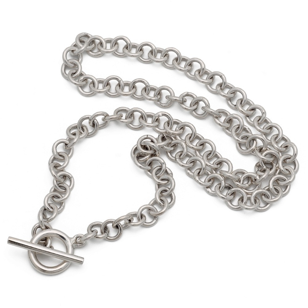 925 マンテルチェーンネックレス6mm [ns158]