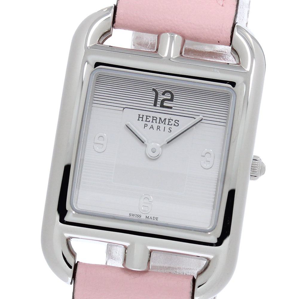 エルメス HERMES CC1.210a ケープコッド クォーツ レディース 良品 箱・保証書付き_962850【中古】