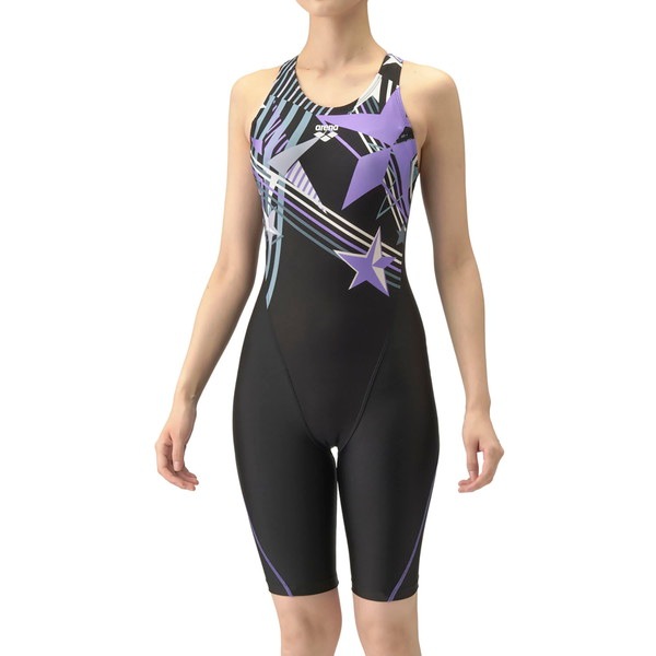 ARENA アリーナ ワンピーススパッツ オープンバック・ぴったりパッド 水泳 水着レディース AS4FWF06W-BKPP