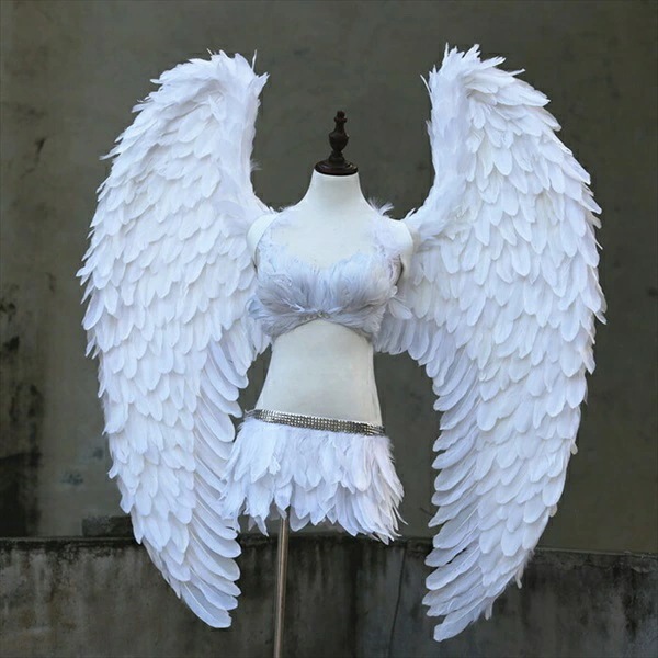 ときめきデイズ【4タイプ】コスプレ 道具 天使 羽 120cm ホワイト グレー ゴールド 翼 天使の翼 天使の羽 エンジェル 妖精 パーティーグッズ 3colors コスチューム ハロウィン クリス