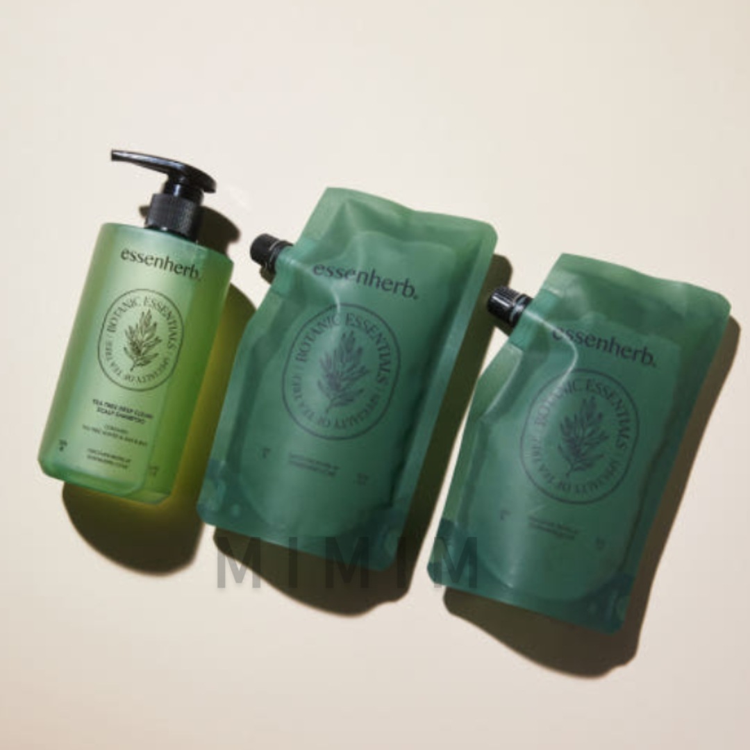 エッセンハーブ ティーツリー ディープクリーン スキャルプシャンプー（本品500ml+詰め替え300mlx2EA）