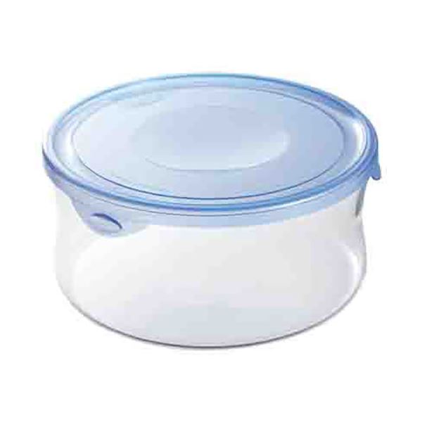 (5セット) 岩城ハウスウエア NEWパック&レンジ丸型 1300ml アクアブルー KBT7403BLNX5