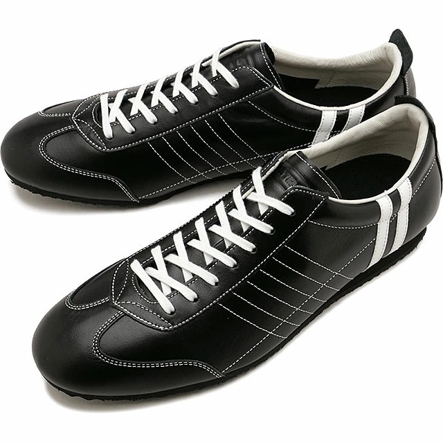 スニーカー フルーヴィア [507721] メンズ 靴 日本製 ステアレザー レトロ BLK ブラック 正規取扱店