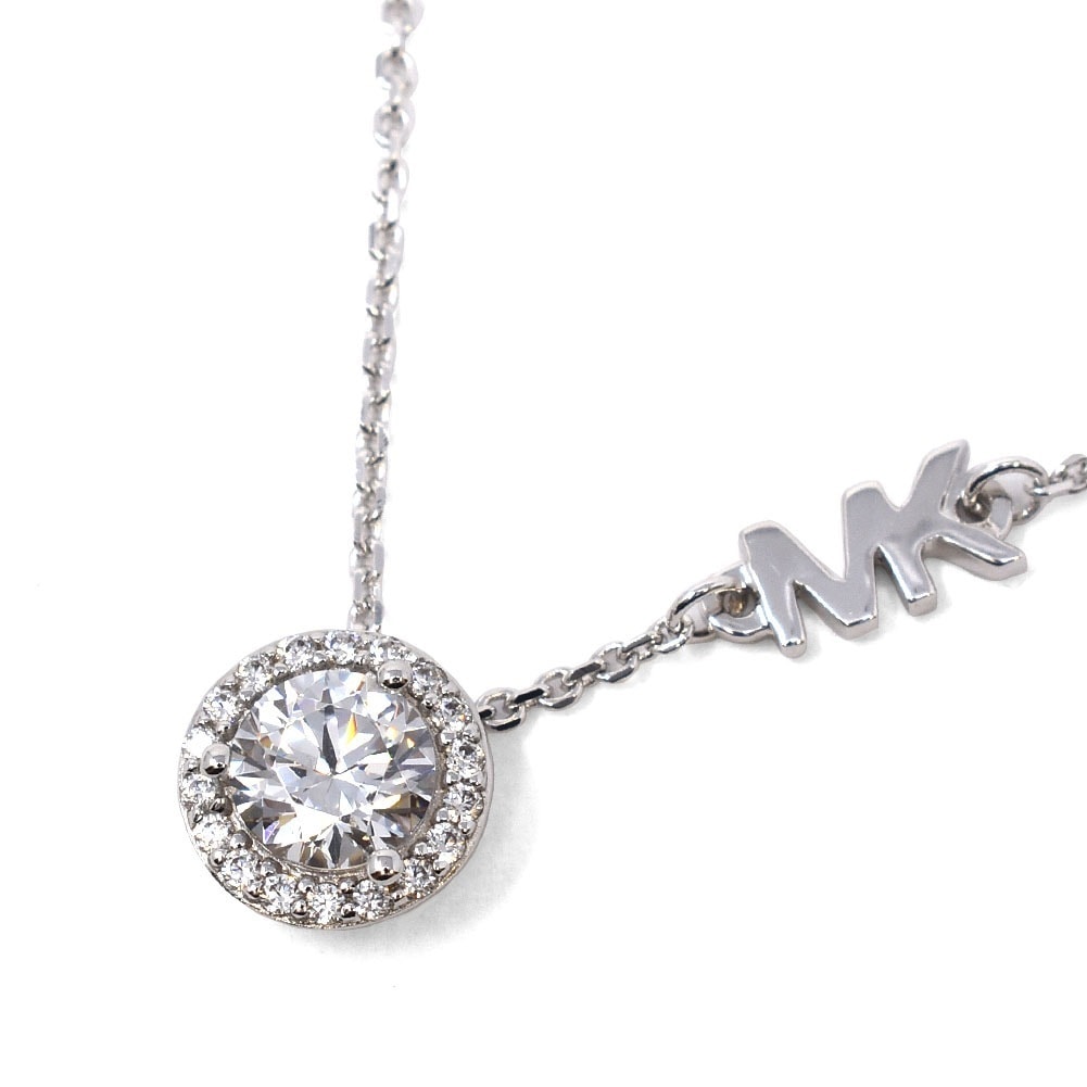MKC1208AN040 PAVE HALO ネックレス シルバー レディース