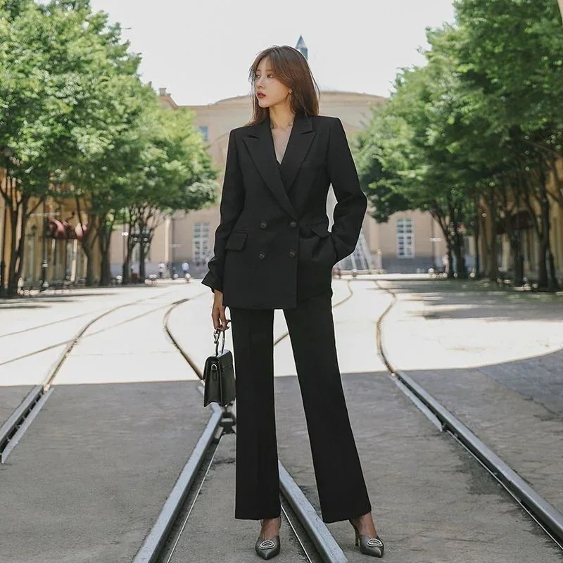 韓国 気質 カジュアル ゆったり レディースファッション 百掛け 通勤 スーツ 上下セット スーツ セットアップ スーツ レディース 6,520円