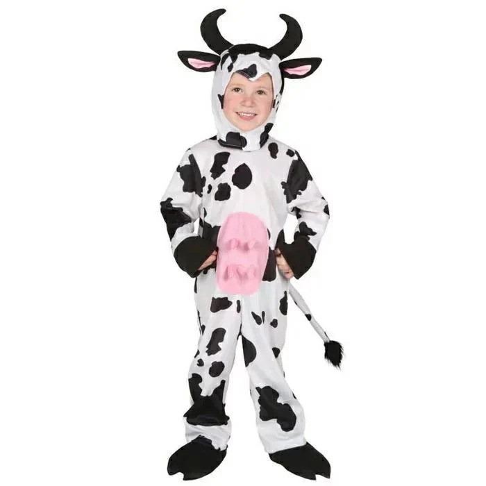コスプレ ハロウィン 衣装 子供用 ホルスタイン 乳牛 動物 アニマル 全身 キッズ コスチューム 赤ちゃん