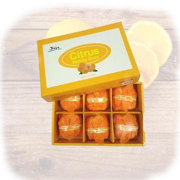 QNRVWY38多産 柑橘石鹸セット 100g X 6個