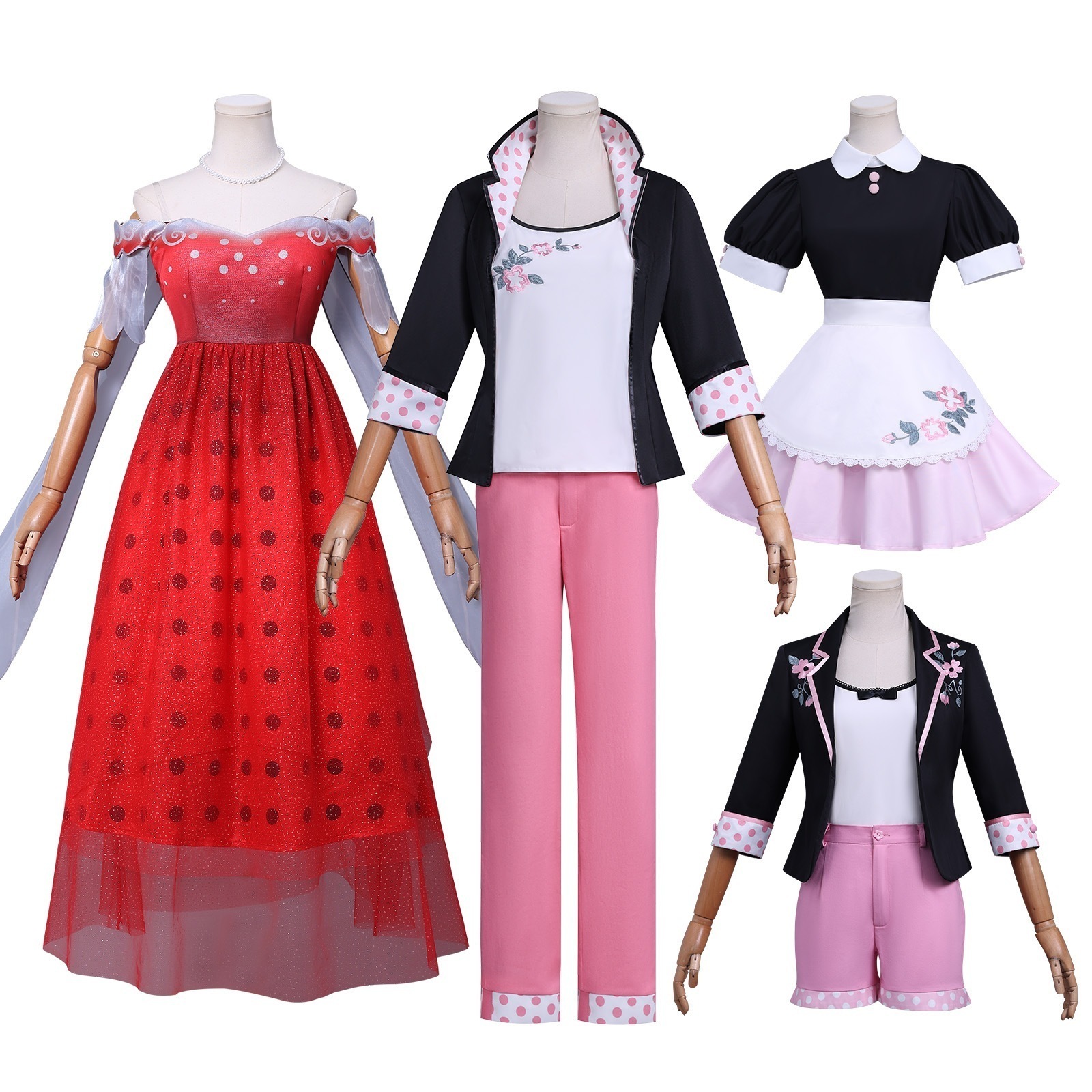 「レディバグ ミラクルガールズ」第 6 期 マリナ スーツ常服 コスプレ衣装（ピンクショーツ款）