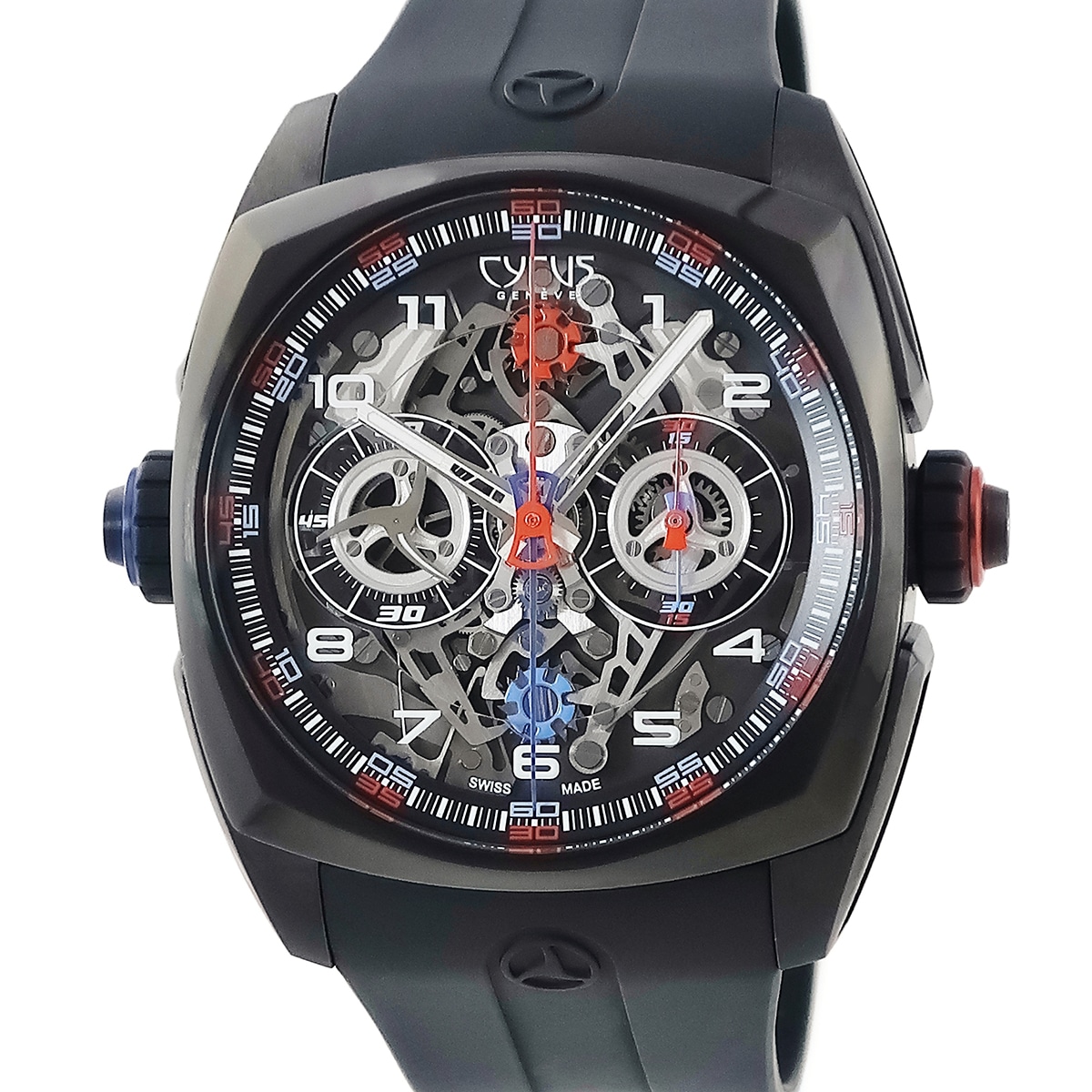 クレプシス ダイス 539.508.DD.A 自動巻き メンズ 未使用 シルバー アラビア ダブルクロノグラフ 限定 3年保証