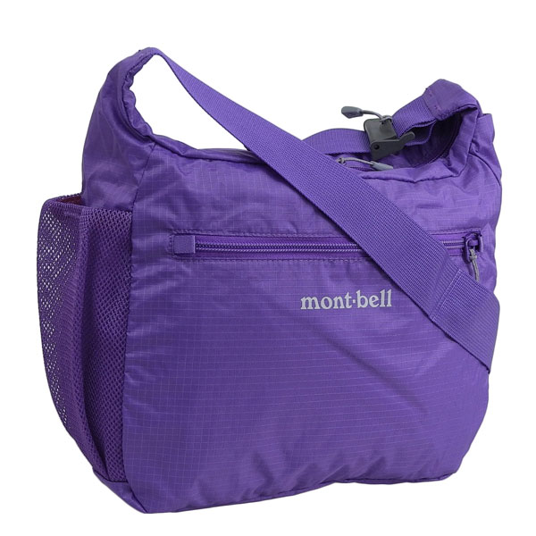 モンベル バッグ メンズ レディース ナイロン ショルダーバッグ パープル ポケッタブル ライトショルダー S 1123969PU mont-bell