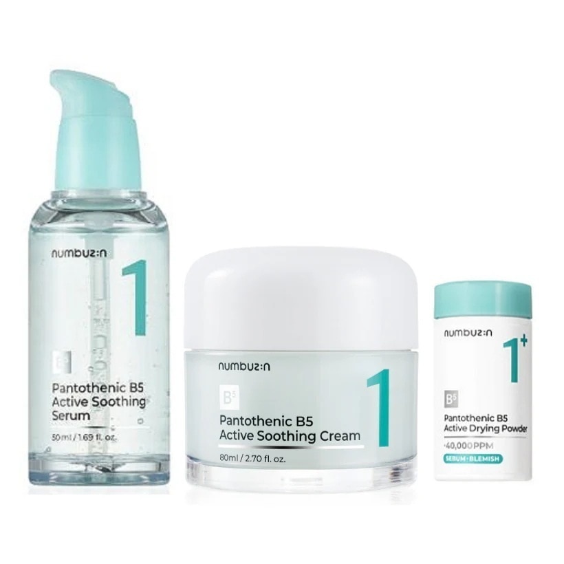 1番パントテン酸クリーム+1番ガルバニックパントテン酸セラム + パウダー/韓国コスメ