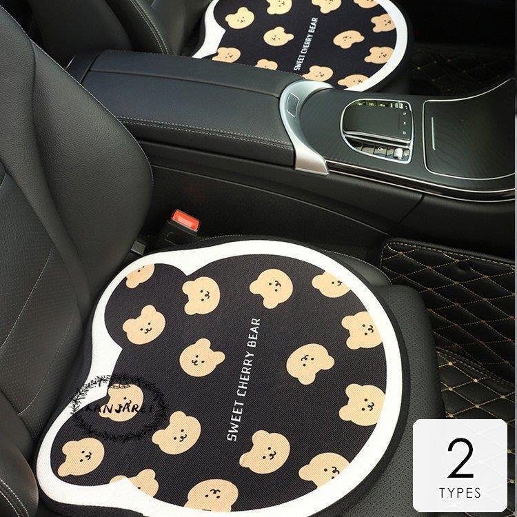 人気特価 アクセサリー カー用品 車用品 カーシート ブラ 熊 おしゃれ 汚れ防止 かわいい くま カーマット その他 Size 後部座席3点セット