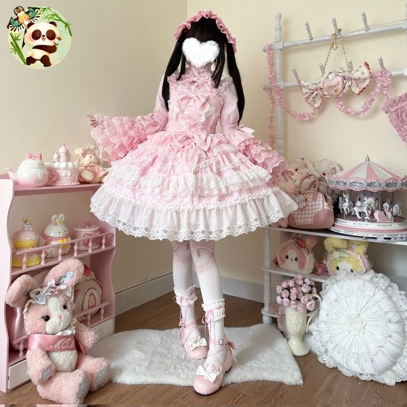 ロリータ かわいい ワンピース 洋服 仮装 コスチューム ドレス ロリータ パーティー 誕生日 コスプレ 学園祭 文化祭 コスプレ