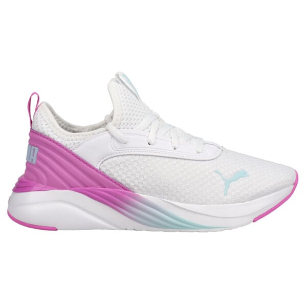 プーマSoftride Ruby Luxe Running Womens White Sneakers Athletic Shoes 37758001