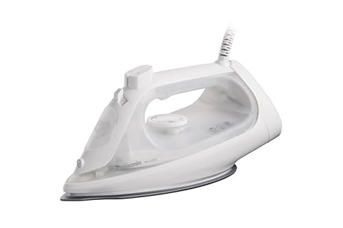 パナソニック スチームアイロン コード付き 軽量 コンパクト 大量スチーム 除菌 パワフル ホワイト NI-U300-W